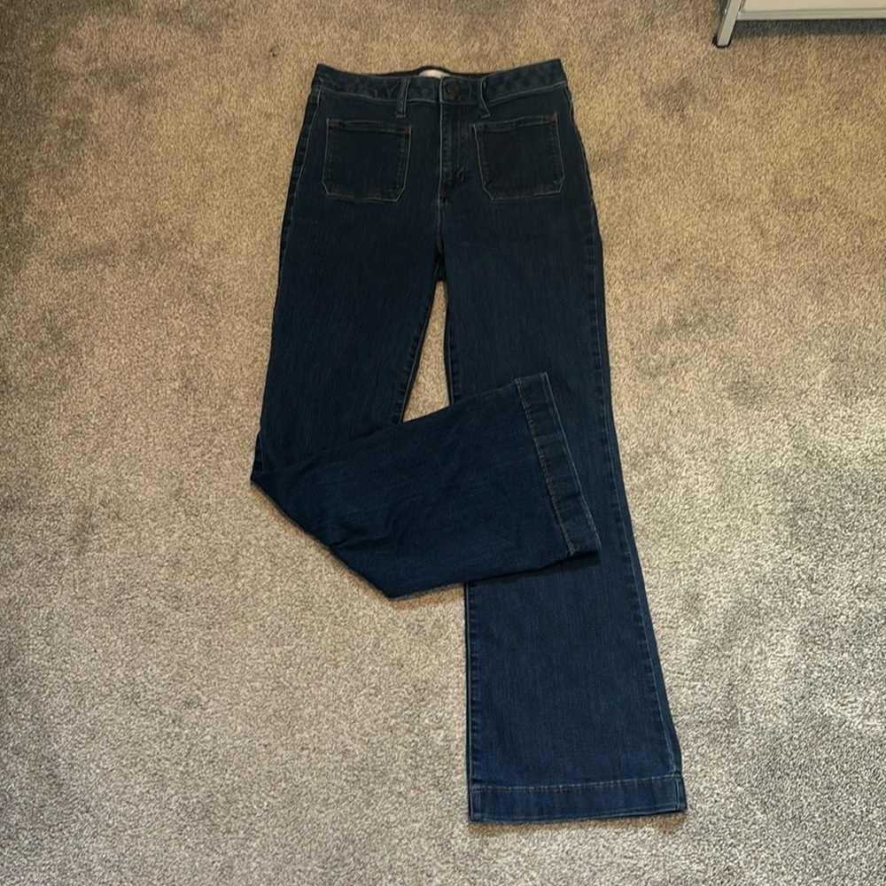 Lauren Conrad Front Pocket Wide Leg Blue Jeans